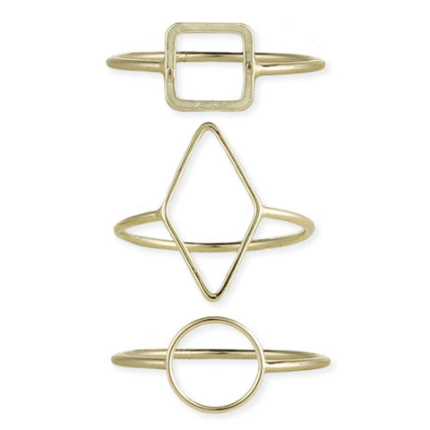 ZAD - Gold Minimalist Shape Ring