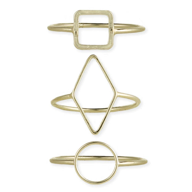 ZAD - Gold Minimalist Shape Ring