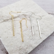 Treasure Wholesale - Metal Stick Earrings