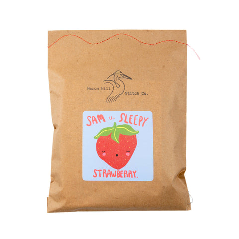 Heron Hill Stitch Co - Sam the Sleepy Strawberry - DIY Craft Kit