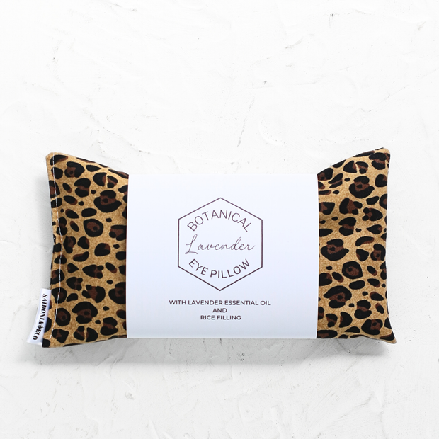 SaidoniaEco - Boho Lavender Eye Pillow - Cheetah Print