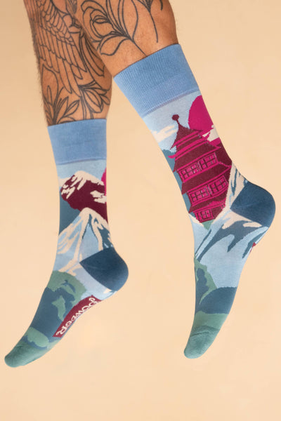 Powder Design inc - Men's Ancient Temple Gift Socks