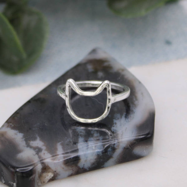 ZAD - Cat Face Outline Ring