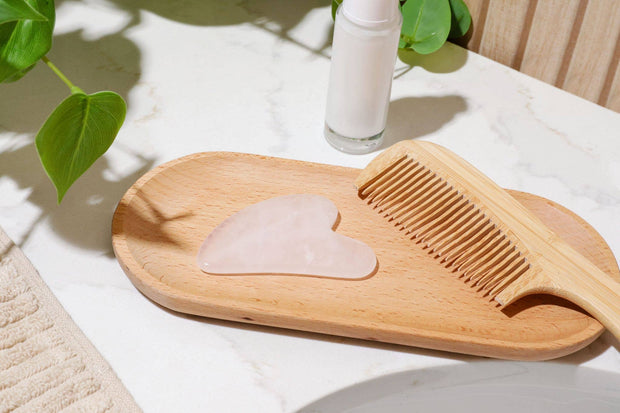 Bamboo Switch - Rose Quartz Gua Sha | Facial Stone | Skincare Bestseller