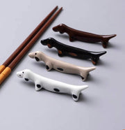 Gohobi - Gohobi Chopstick rest for daily use chopsticks rack dachshun