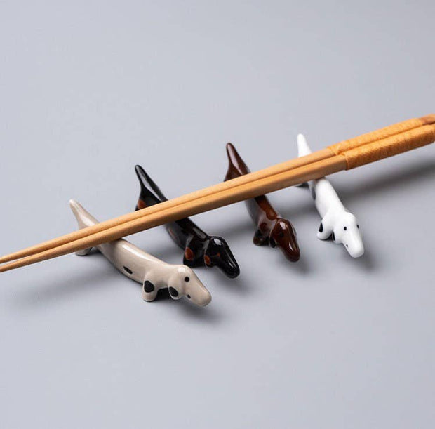 Gohobi - Gohobi Chopstick rest for daily use chopsticks rack dachshun