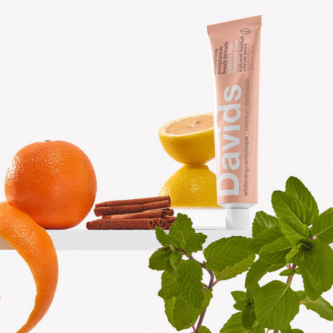 Davids Natural Toothpaste - Davids premium toothpaste  /  herbal citrus peppermint