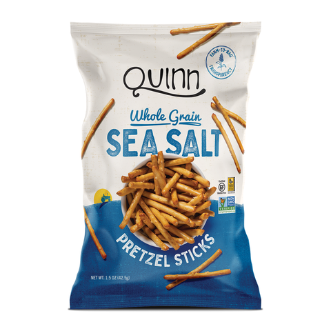Quinn Whole Grain Sea Salt Pretzel Sticks 1.5oz (36ct)