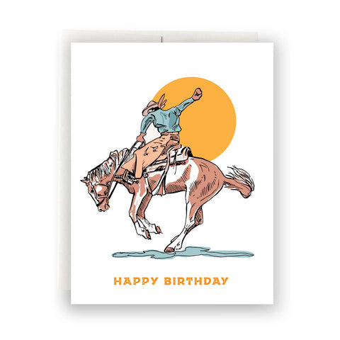 Antiquaria - Cowboy Birthday Greeting Card