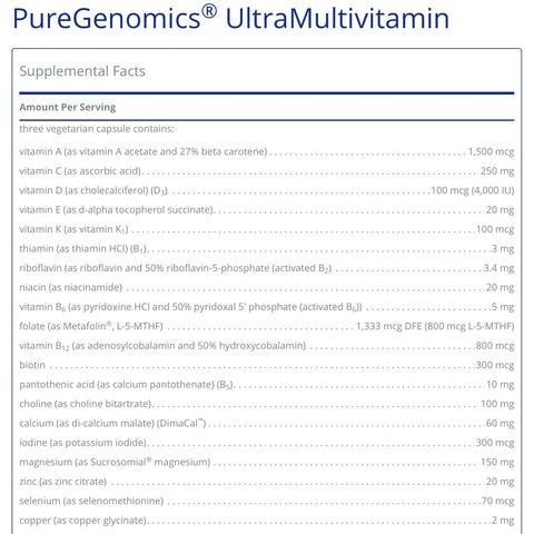 PureGenomics UltraMultivitamin