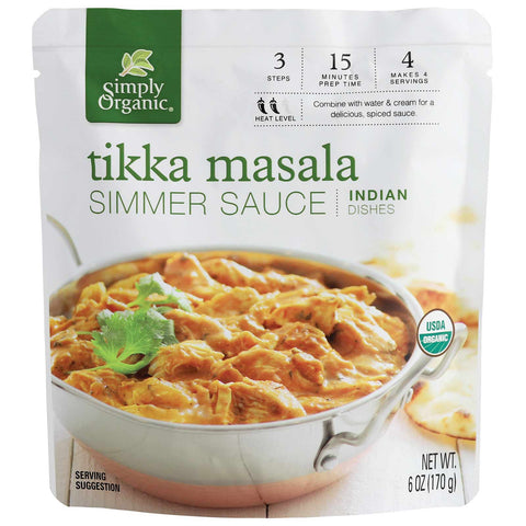 Simply Organic Spices Simmer Sauce, Tikka Masala