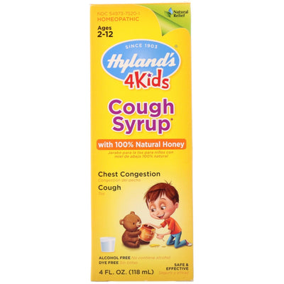 Hyland's 4 Kids Cough Syrup-100% Natural Honey