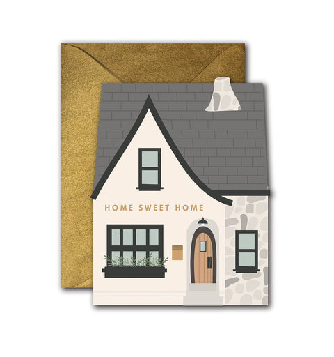 Ginger P. Designs - Home Sweet Home die-cut folded Greeting Card