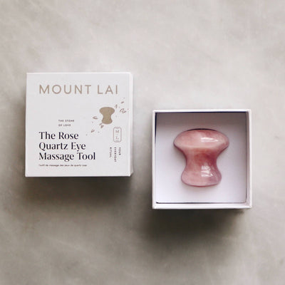 Mount Lai - The De-Puffing Rose Quartz Eye Massage Tool