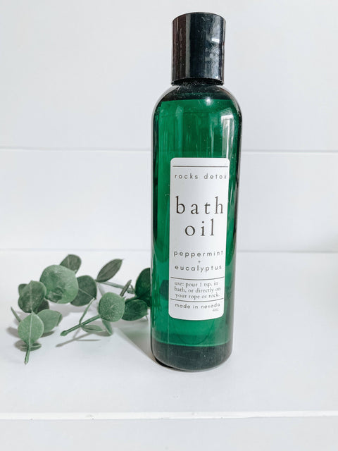 Rocks Detox - Peppermint Eucalyptus Bath Oil