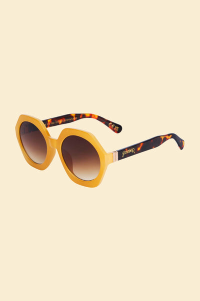 Powder Design inc - Luxe Georgie - Custard/Tortoiseshell Sunglasses