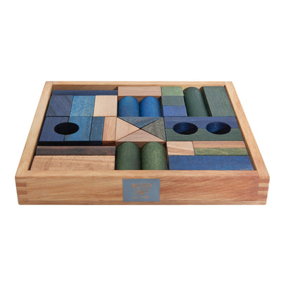 Wooden Story - Wooden Blocks in tray 30 pcs, Cold