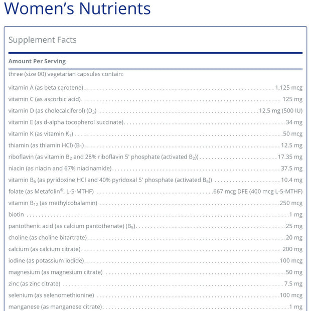 Women's Nutrients