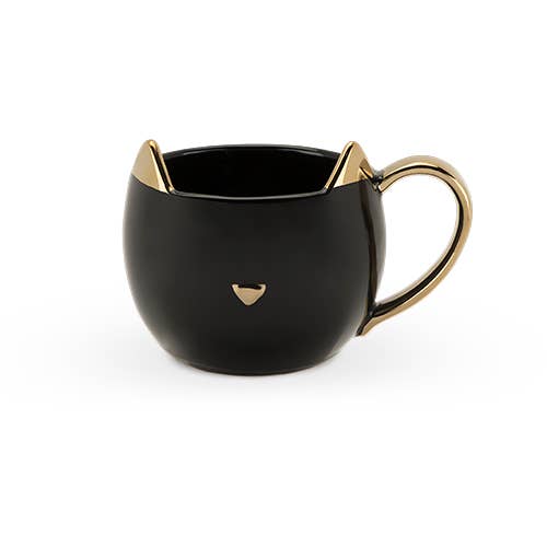 Pinky Up - Chloe Black Cat Mug