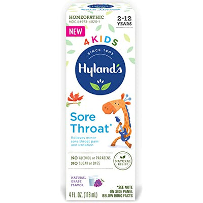 Hyland's 4 Kids Sore Throat Relief Grape