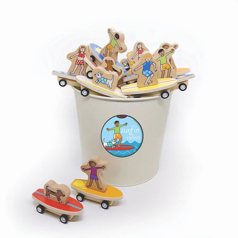 Jack Rabbit Creations - Pull Back Surfer Kids & Dogs Refill - Set of 24