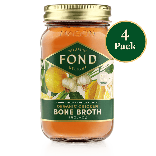 Fond Lemon & Garlic Pasture-Raised Chicken Bone Broth