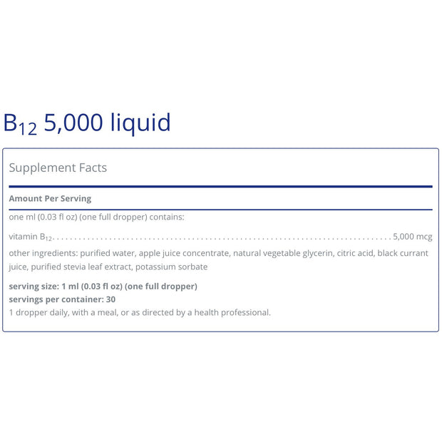B12 5,000 liquid (30ml)