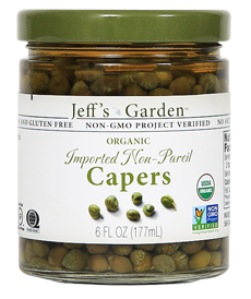 Jeff's Garden Organic Imported Non-Pareil Capers