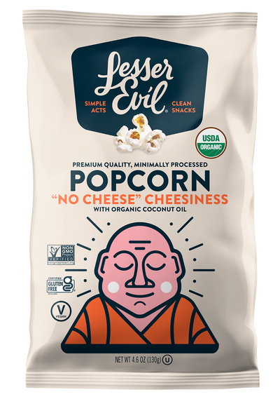 Lesser Evil No Cheese Cheesiness Popcorn