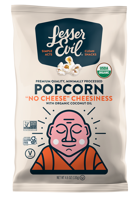 Lesser Evil No Cheese Cheesiness Popcorn