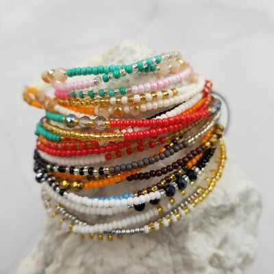 The Pretty Jewellery - Boho Layered Beads Bracelet