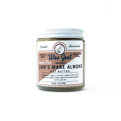 Wise Goat Organics LLC - Lion's Mane Almond Butter SUGAR-FREE