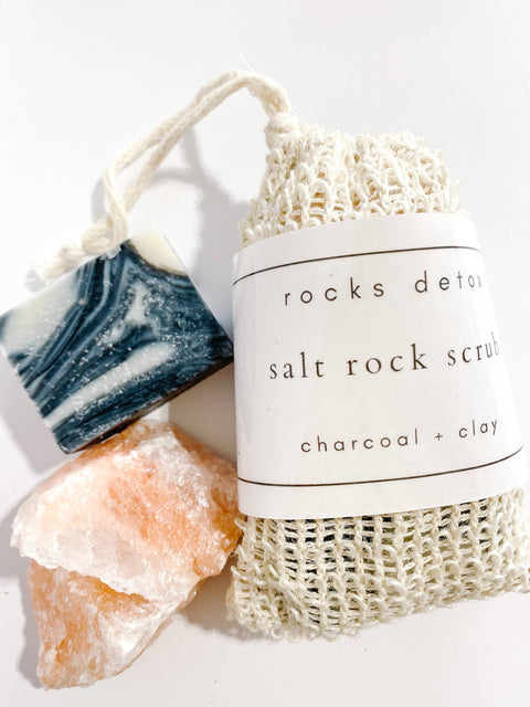 Rocks Detox - Charcoal + Clay body scrub