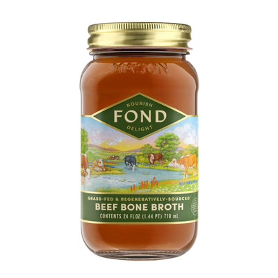 Fond Regenerative Grass-fed Beef Bone Broth 24oz