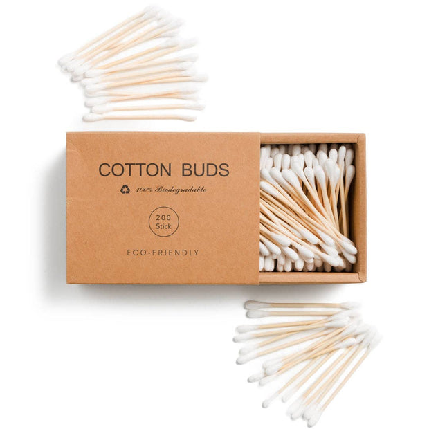 Desesh - 200 Bamboo and Cotton Swabs