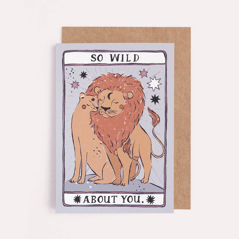 Sister Paper Co. - Wild About You Card | Love Card | Anniversary Cards