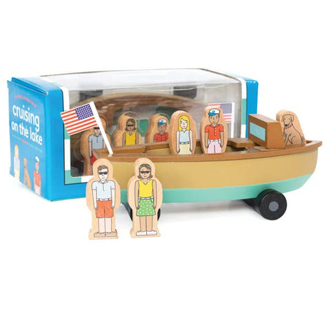 Lake Life Vintage Magnetic Boat