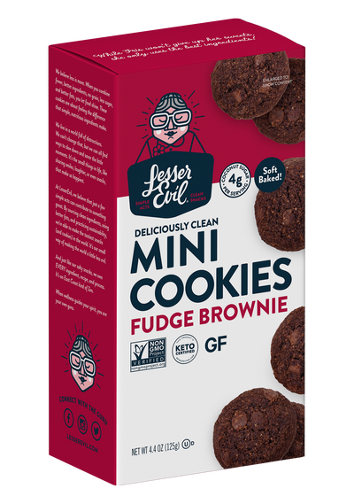 Mini Cookies, Fudge Brownie 4.4 oz