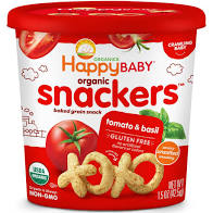 Organics Happy Baby Organic Snackers Creamy Spinach and Carrot