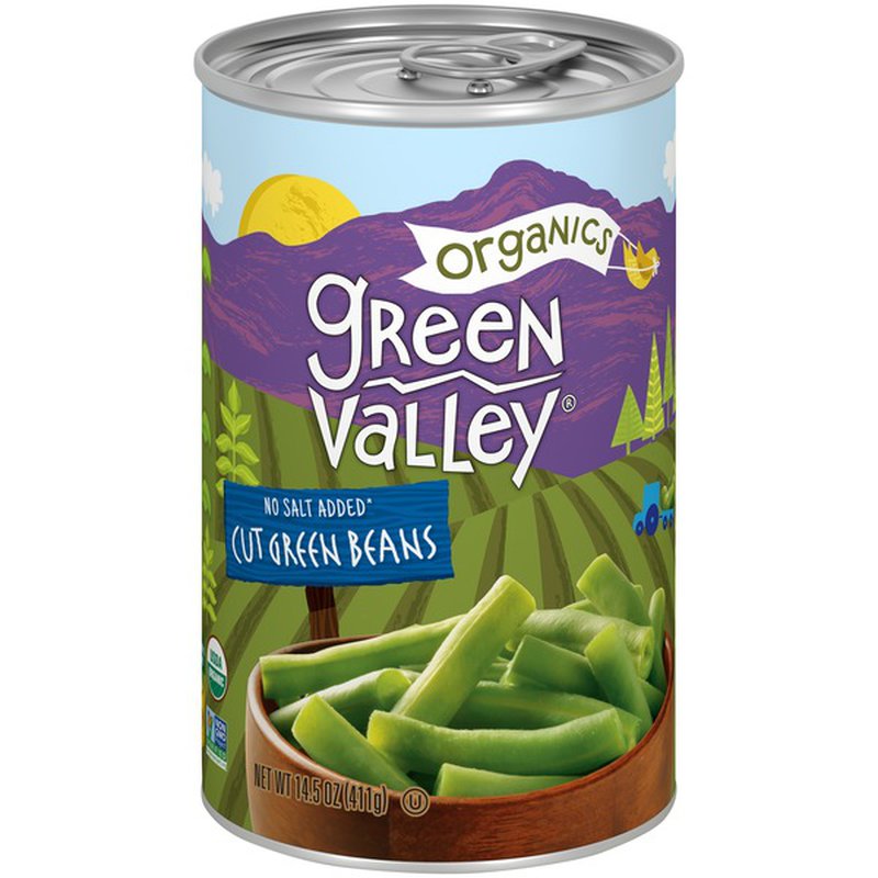 Canned Cut Green Beans - No Salt Added