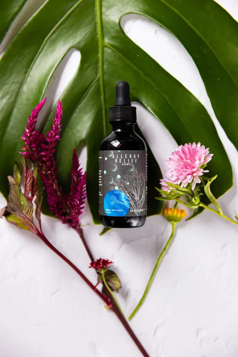 Allergy Relief · Atsáli herbal tincture, 2 fl oz amber bottle