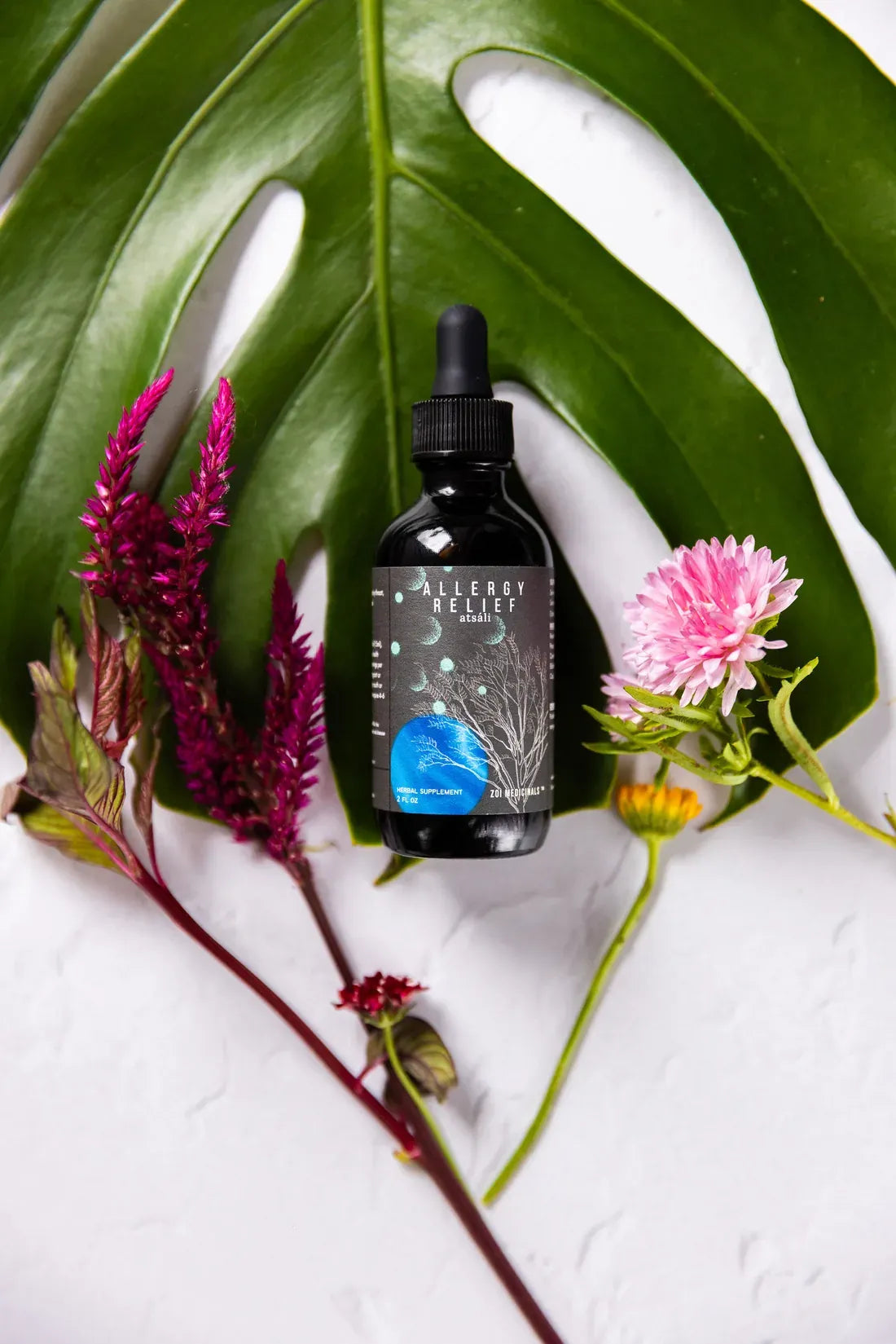 Allergy Relief · Atsáli herbal tincture, 2 fl oz amber bottle