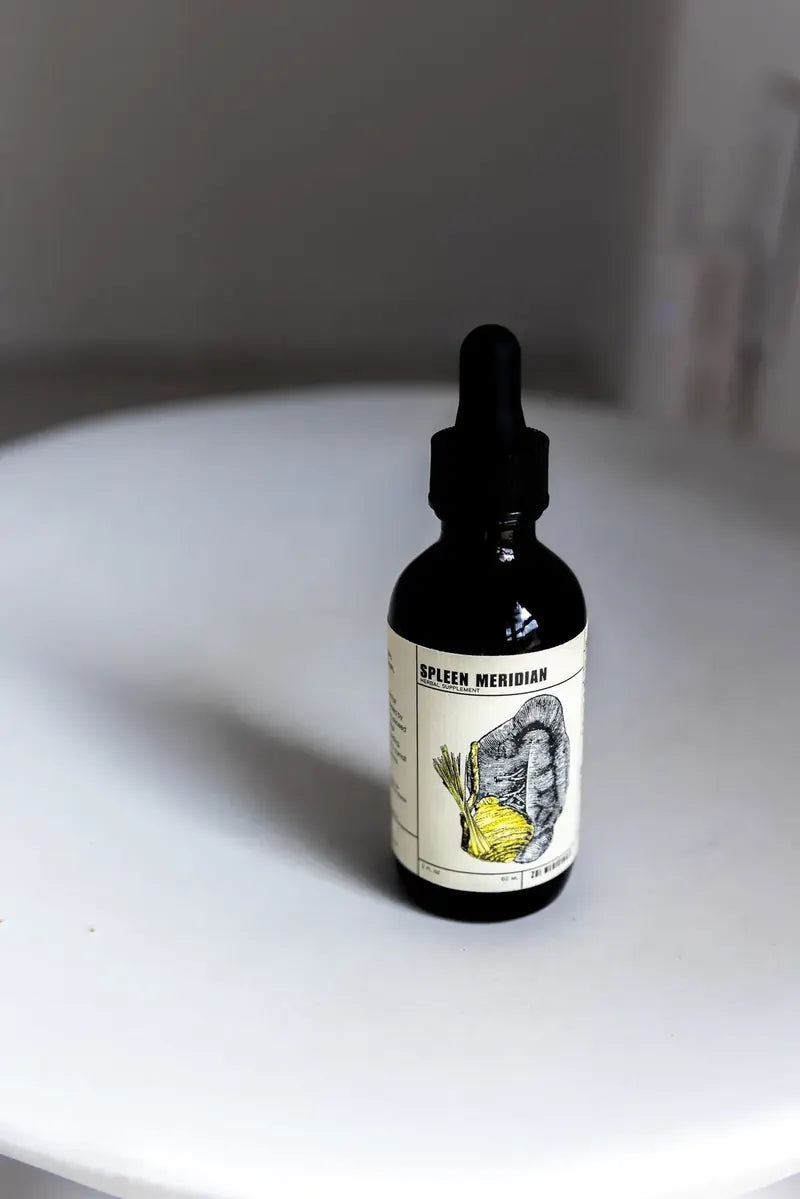 Spleen Meridian herbal tincture, 2 fl oz amber bottle