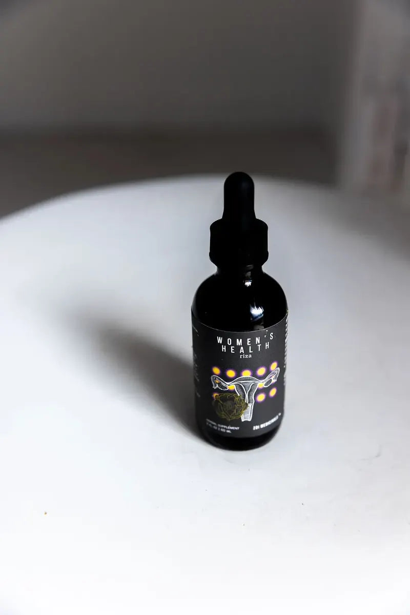 Women's Health · Ríza herbal tincture, 2 fl oz amber bottle